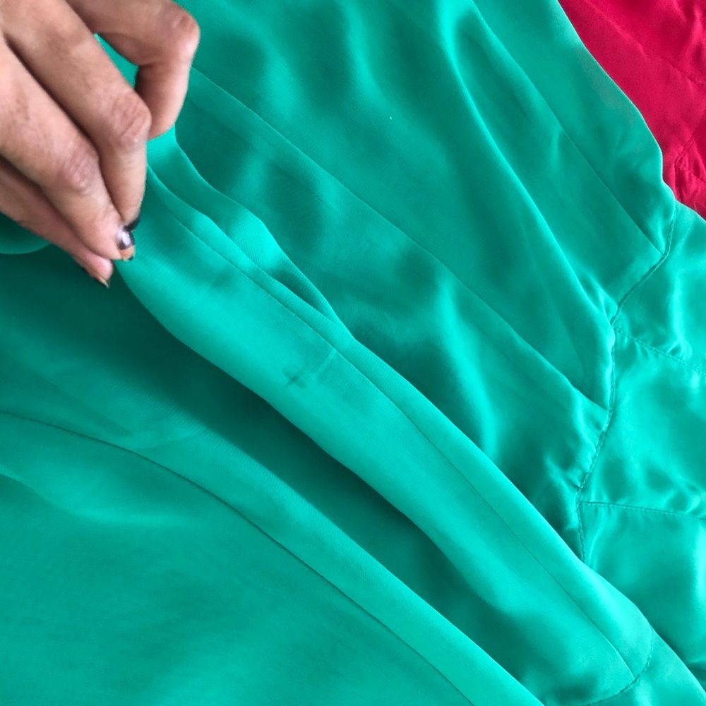 Sparkle & Fade Green Chiffon Skirt, size 2 - Picture 5 of 5